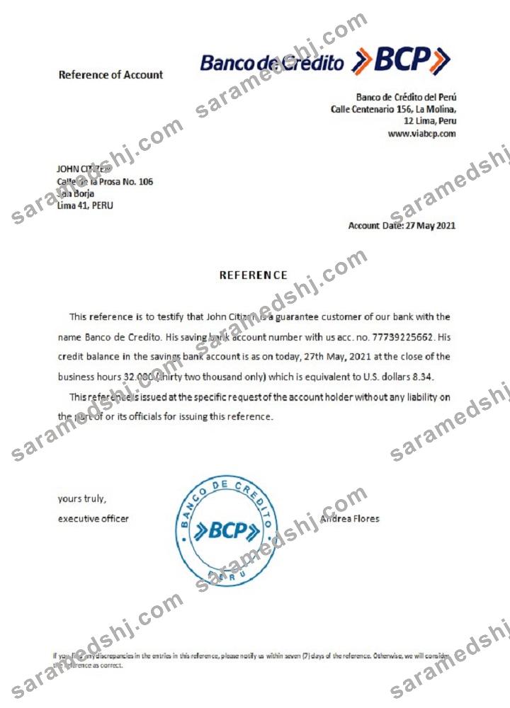 Peru_Banco de Credito_reference